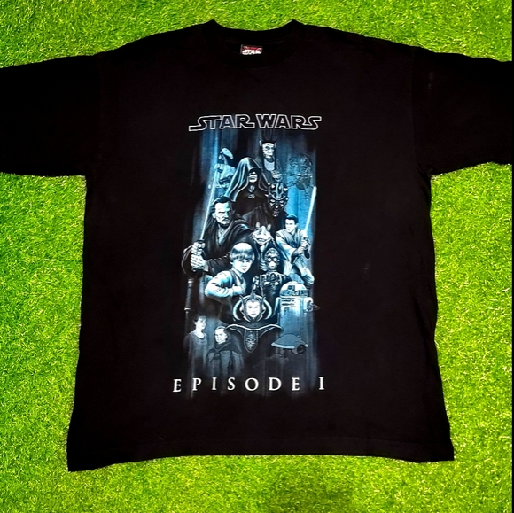 Vintag 1999 Star Wars Episode 1 Full Character Tee